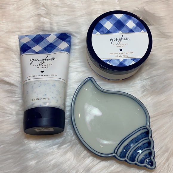 🔹2pc Set “GINGHAM” Bath & Body Works Whipped Sugar Body Scrub & Body Butter NWT - Picture 7 of 8